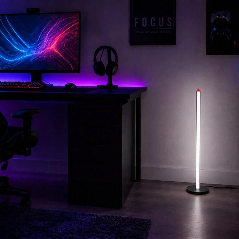 Stojaca LED lampa RGB 100 cm s 3 farbami svietenia