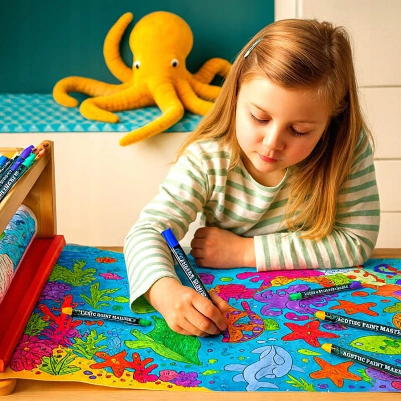 Akrylové fixky na papier, drevo, sklo aj kameň - 12 ks