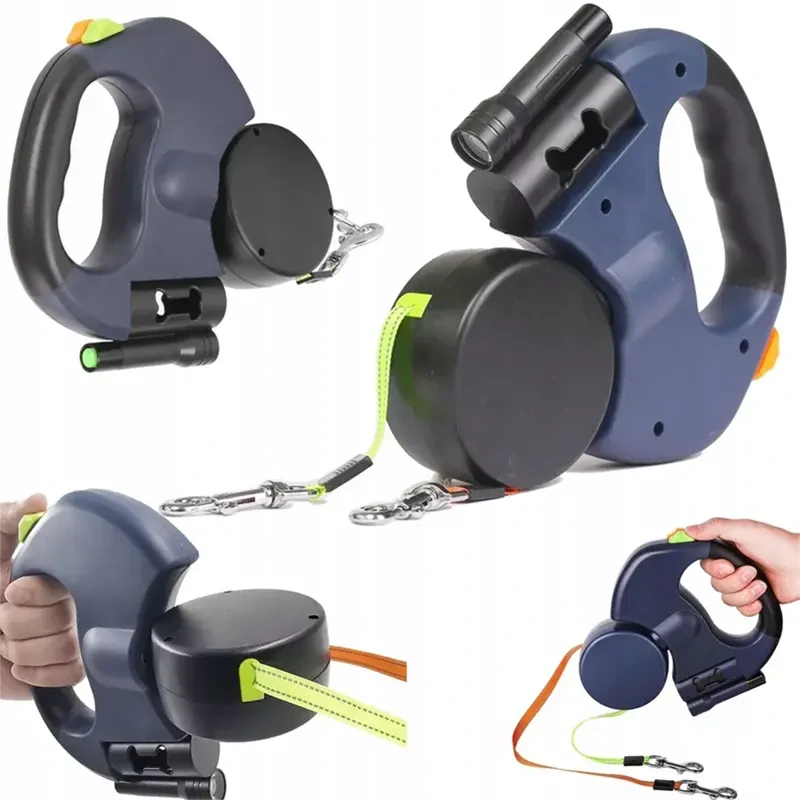 Automatické dvojité vodítko pre psov NUXIE® 2 × 3 m