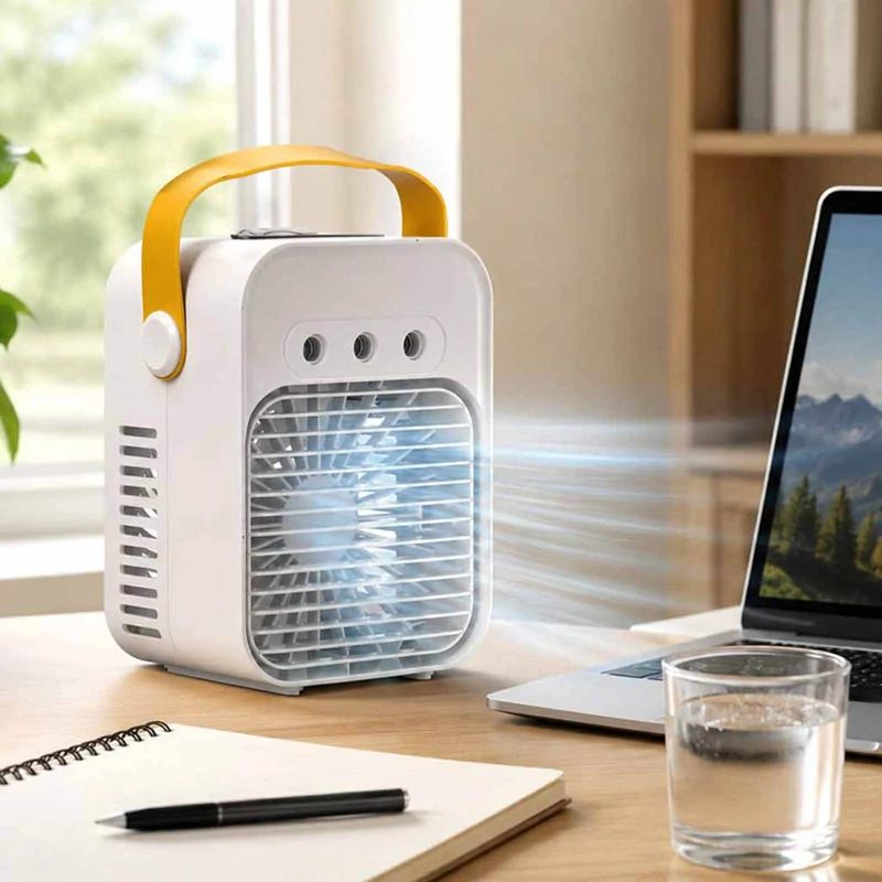 Prenosná klimatizácia 3v1 USB s LED podsvietením
