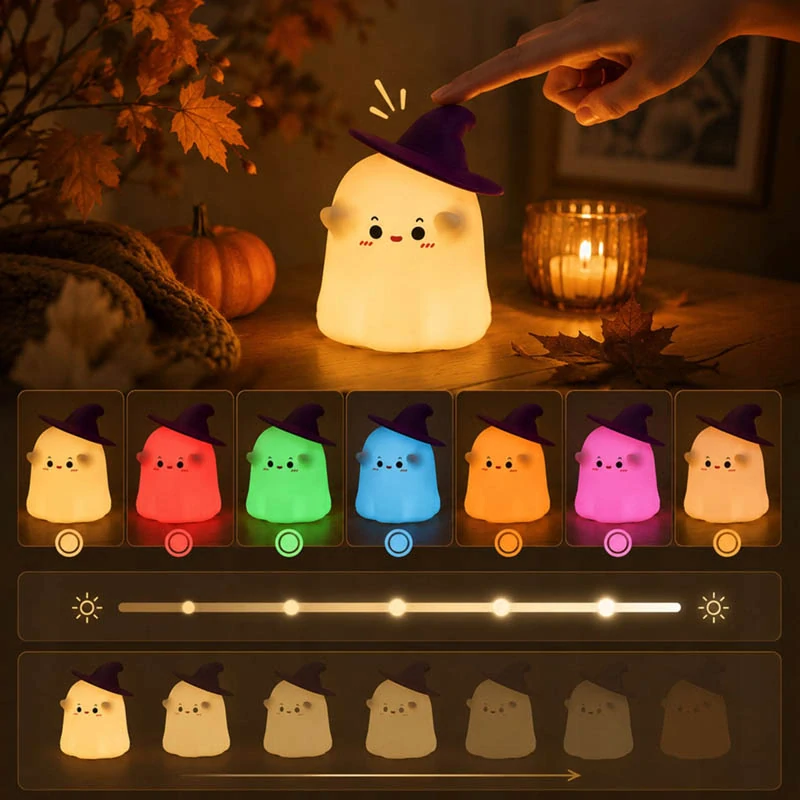 Nočné LED svetlo do detskej izby Duch 13 cm