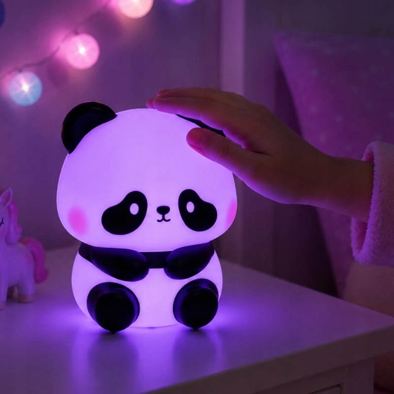 Nočné LED svetlo do deteskej izby Panda 10 cm