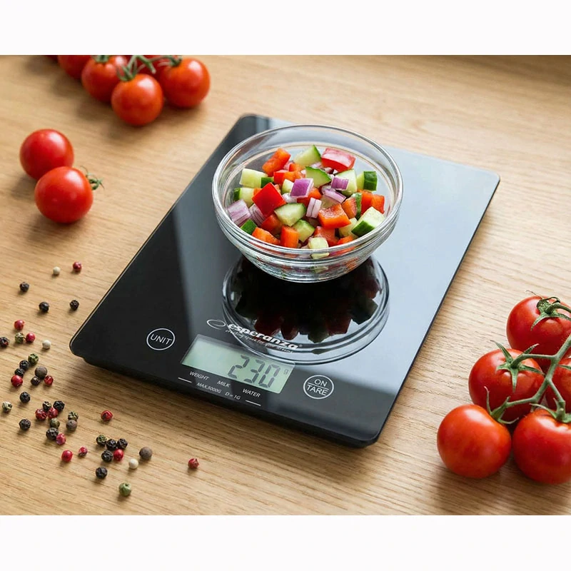 Digitálna kuchynská váha Esperanza LEMON Black do 5 kg