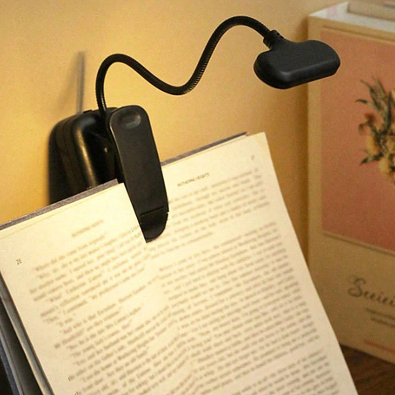 LED lampička na čítanie s klipom a USB nabíjaním