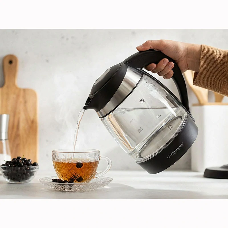 Sklenená rýchlovarná kanvica Esperanza GULLFOSS 1,8 L
