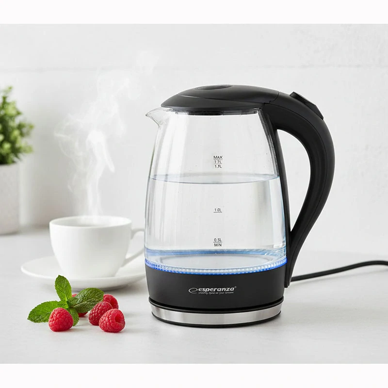 Sklenená rýchlovarná kanvica Esperanza Salto Angel 1,7 L