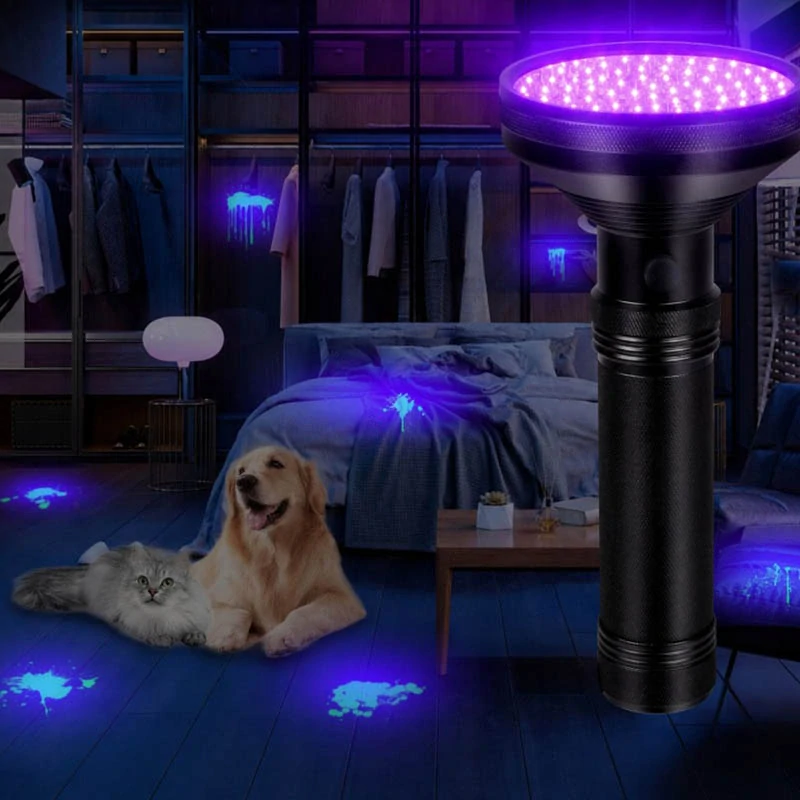 UV LED baterka 100 LED 395 nm