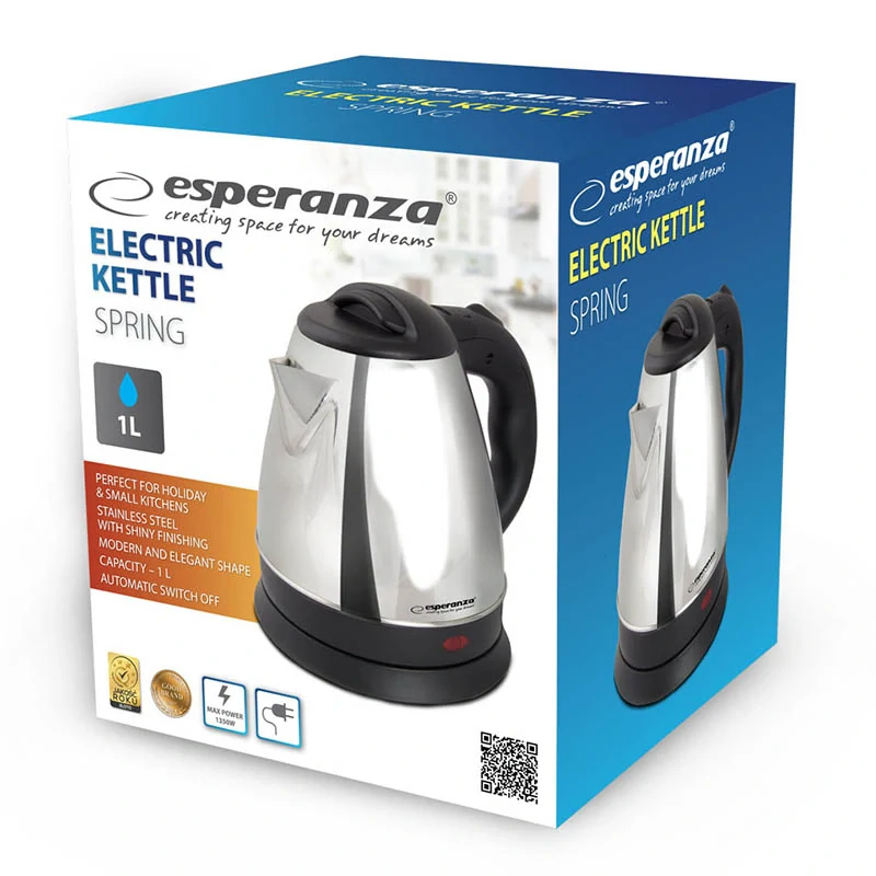 Elektrická varná kanvica Esperanza SPRING 1,0 l EKK116S