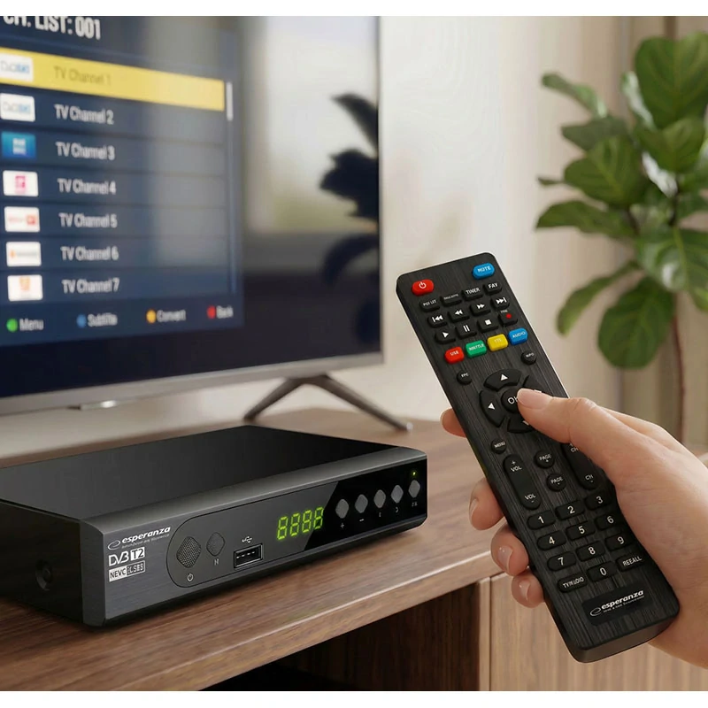 Digitálny prijímač DVB-T2 H.265/HEVC Esperanza EV106R