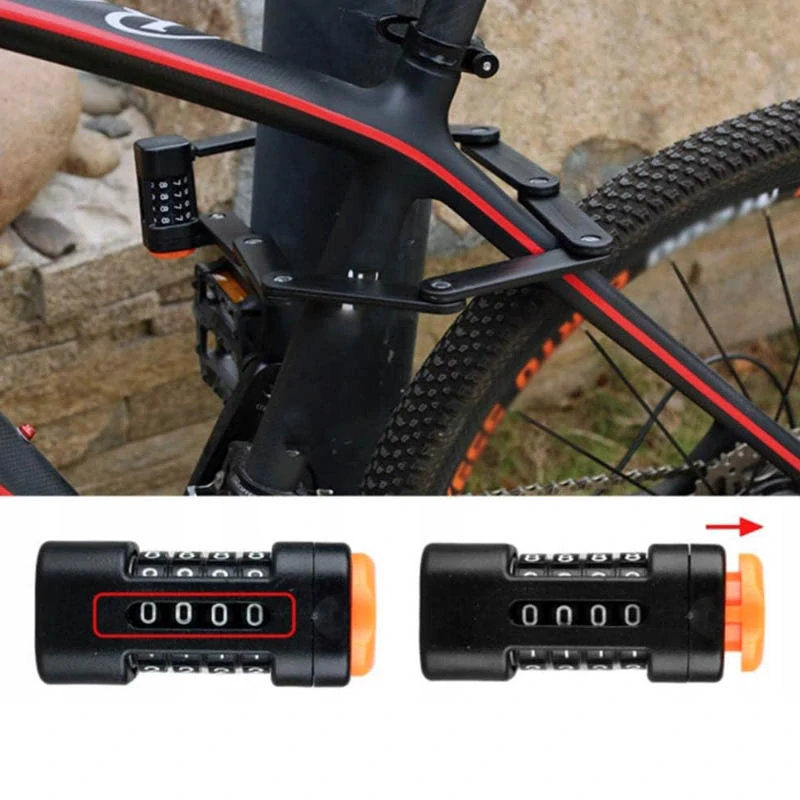 Skladací zámok na bicykel s číselným kódom 85 cm