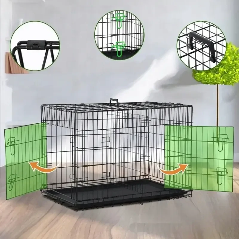 Transportná kovová klietka pre psa NUXIE PREMIUM XXL 120 × 74 × 81 cm