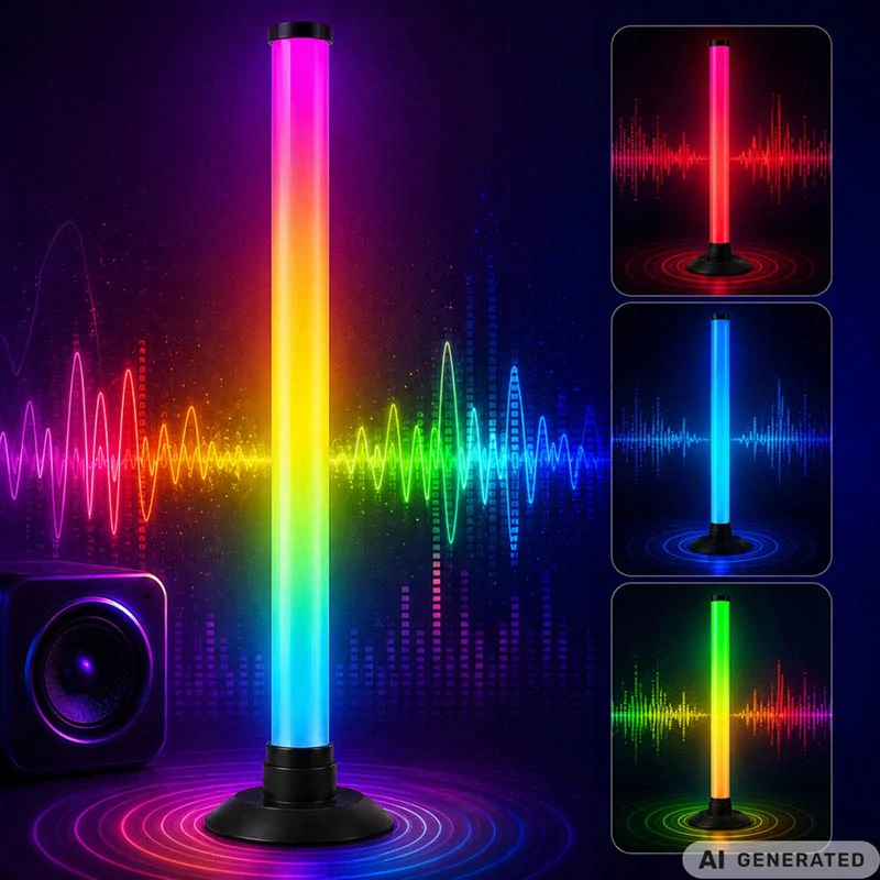 RGB LED Light Bar stolová lampa 42,5 cm s hudobným režimom a aplikáciou