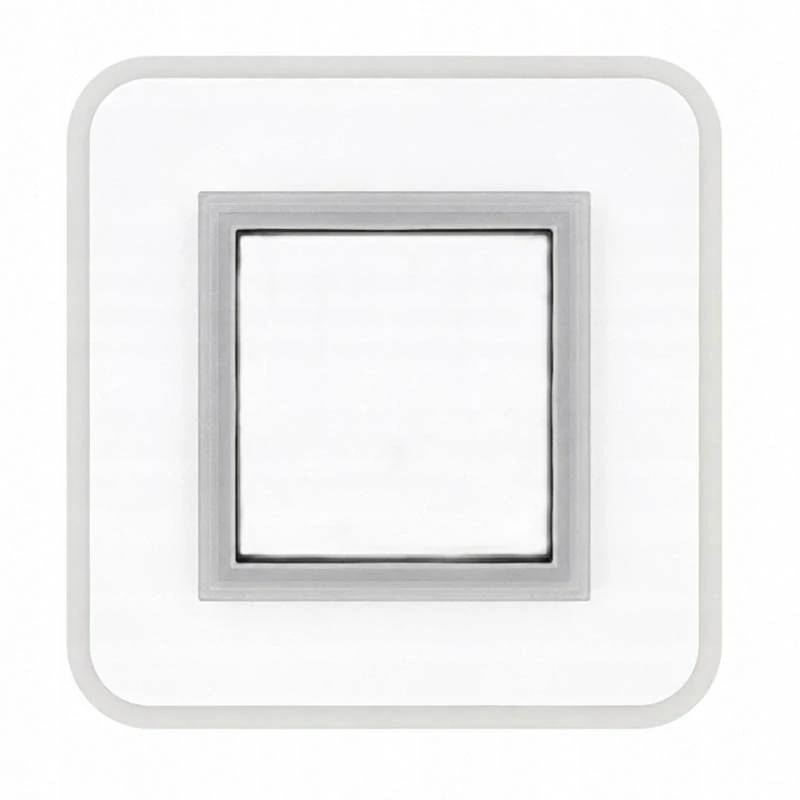 Stropné LED svietidlo čierne 20 W 24 x 24 cm studená biela