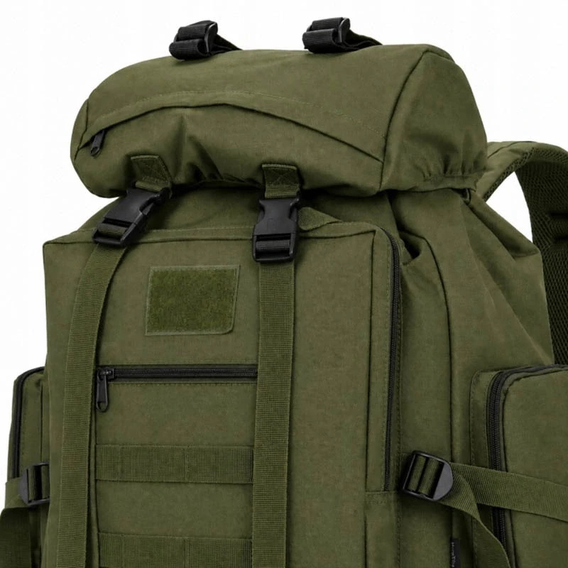 Turistický batoh 100 l na trekking a viacdňové výpravy tmavozelený