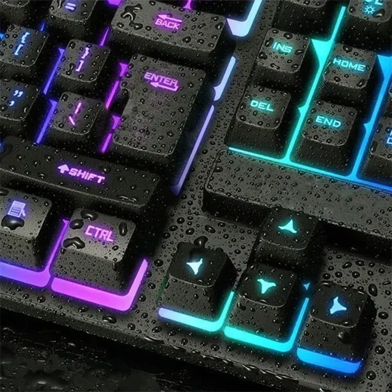 Herná klávesnica a myš TF200 s LED podsvietením