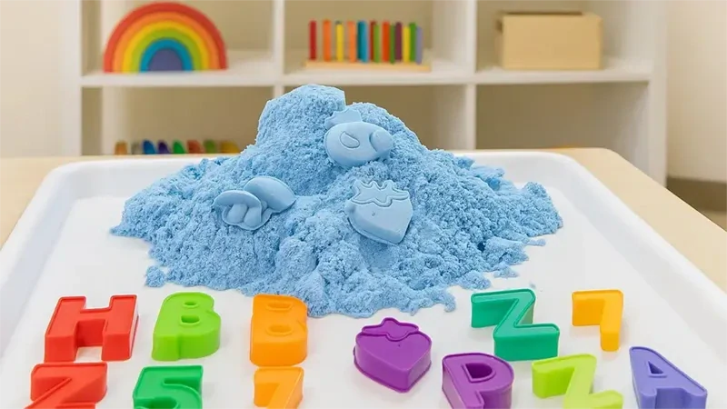 Modrý kinetický piesok 1 kg