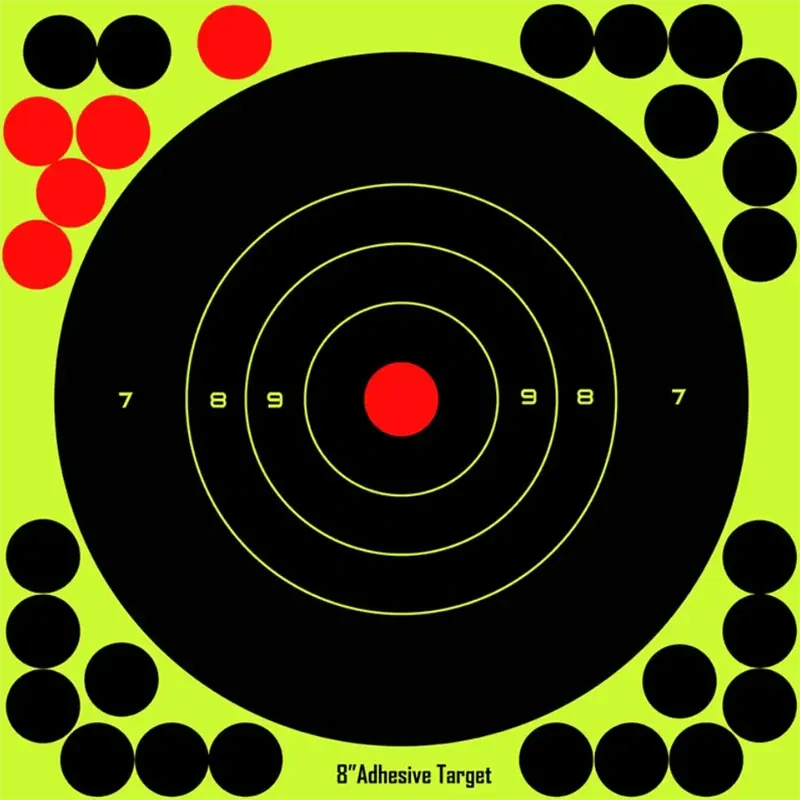 Samolepiace reaktívne terče WESTSNIPE 20 × 20 cm – 25 ks