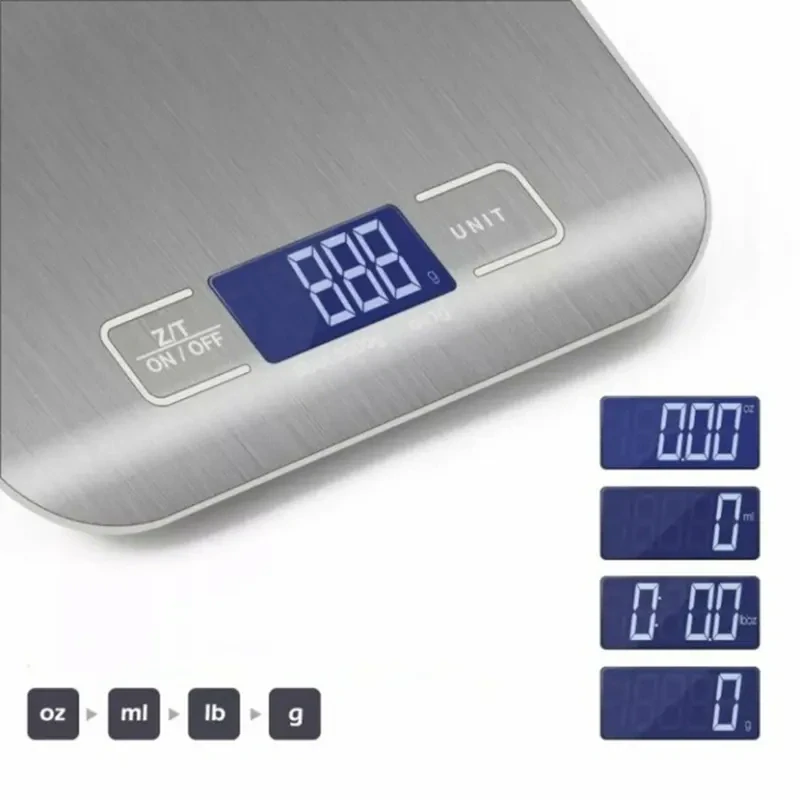 Elektronická kuchynská váha do 10 kg s LCD displejom