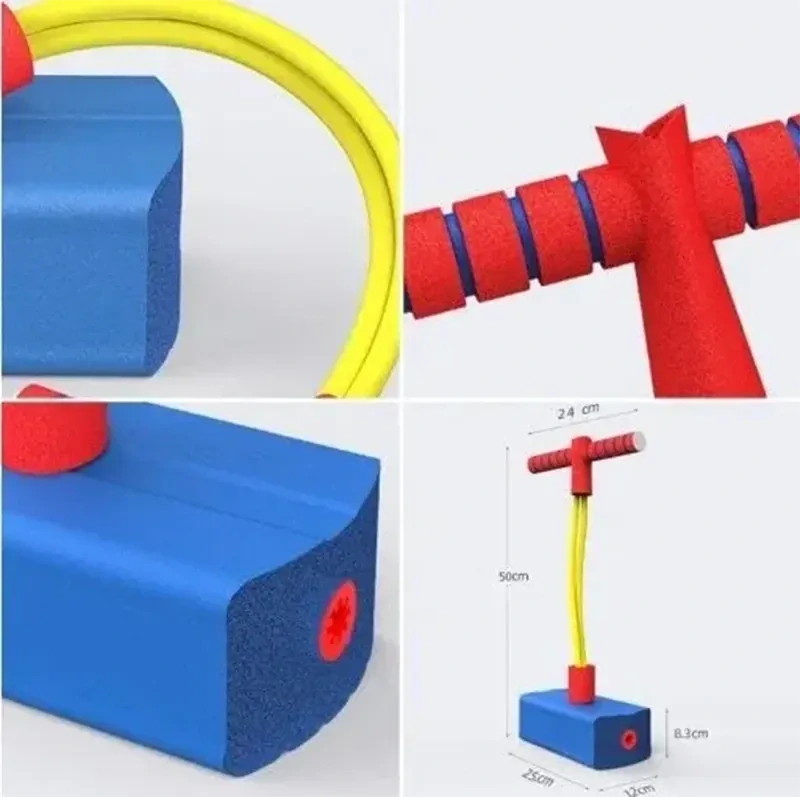 Detské penové pogo skákadlo do 70 kg modré