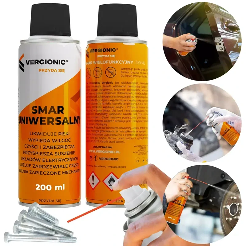 Multifunkčné mazivo na reťaze a mechanizmy Vergionic 200 ml