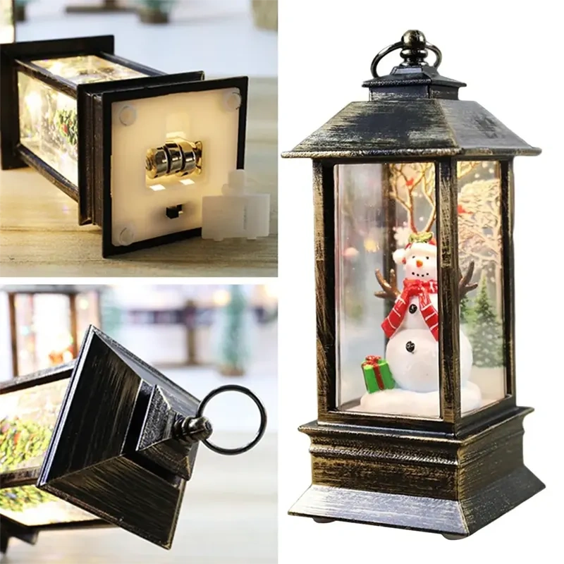 Vianočný LED lampáš 13 cm