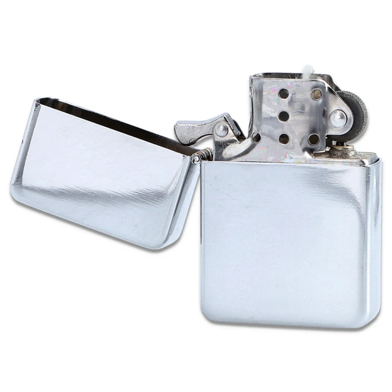 Gentelo Benzínový zapaľovač strieborný lesklý