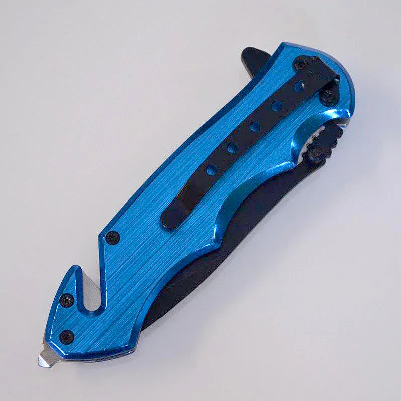 Nôž záchranársky KANDAR Fire Dept blue 21/9cm