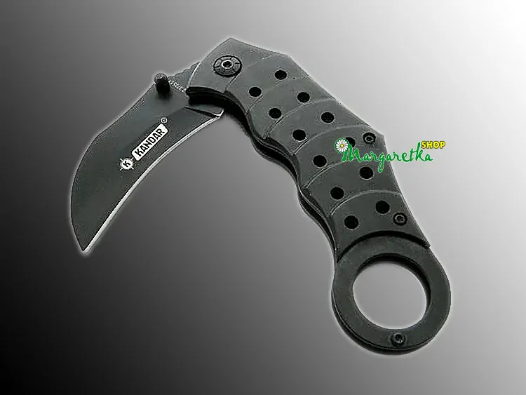 Nôž skladací KANDAR Black Karambit 18/7cm