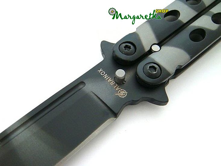 Nôž motýlik Albainox Camouflage