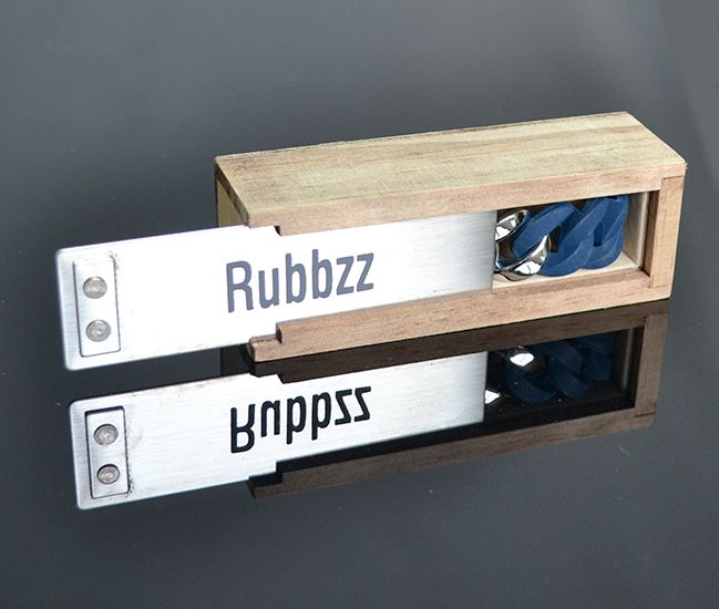 Náramok RUBBZZ NAVY BLUE & SILVER