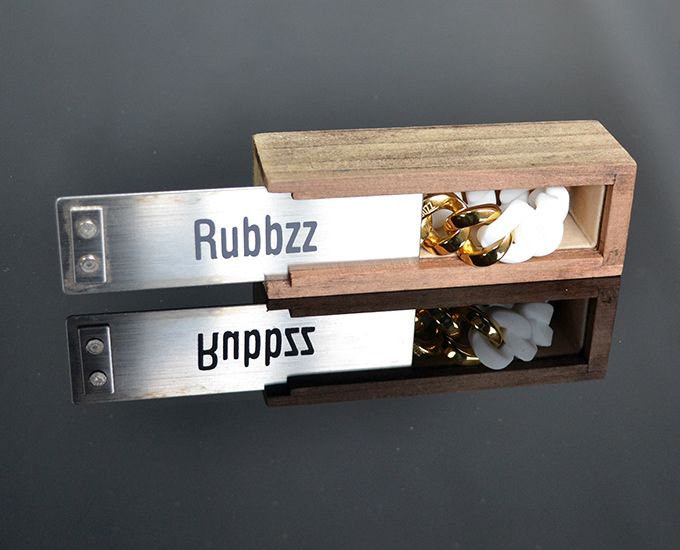 Náramok RUBBZZ WHITE & GOLD