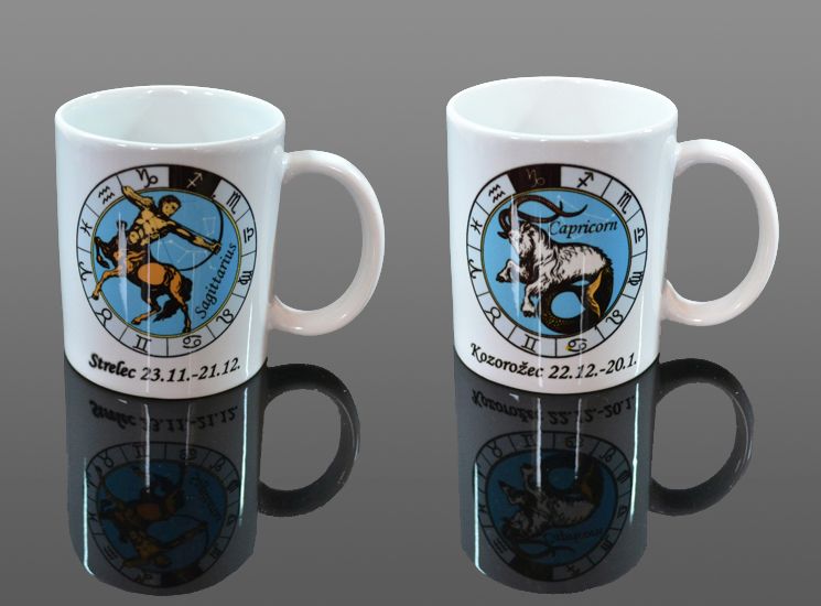 Hrnček keramický 330ml so znamením farebný