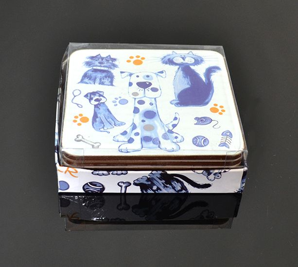 Podložka korková Fusaichi Pegasus Dogs&Cats blue