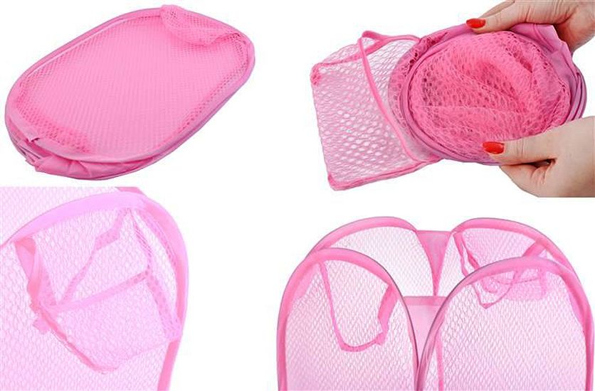 Kôš na hračky a prádlo ružový