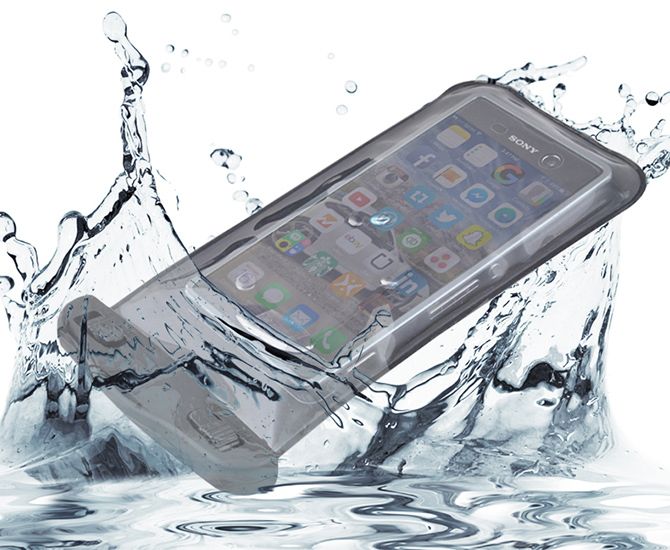 Vodotesný obal na telefón čierny