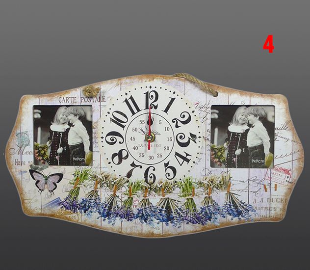 Hodiny nástenné s fotorámčekom 40x22