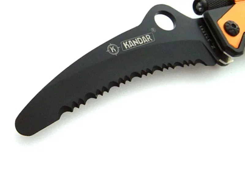 Nôž záchranársky KANDAR 3 v 1 Orange 22/9cm