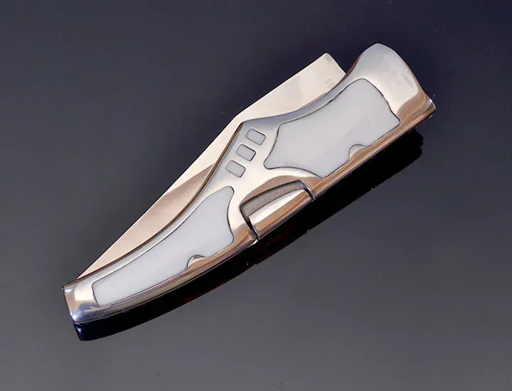 Zatvárací nožík Kandar White Bone 24/11cm