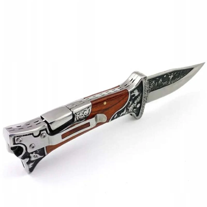 Lovecký nôž Kandar Hunter Wood I. s gravírovaním textu