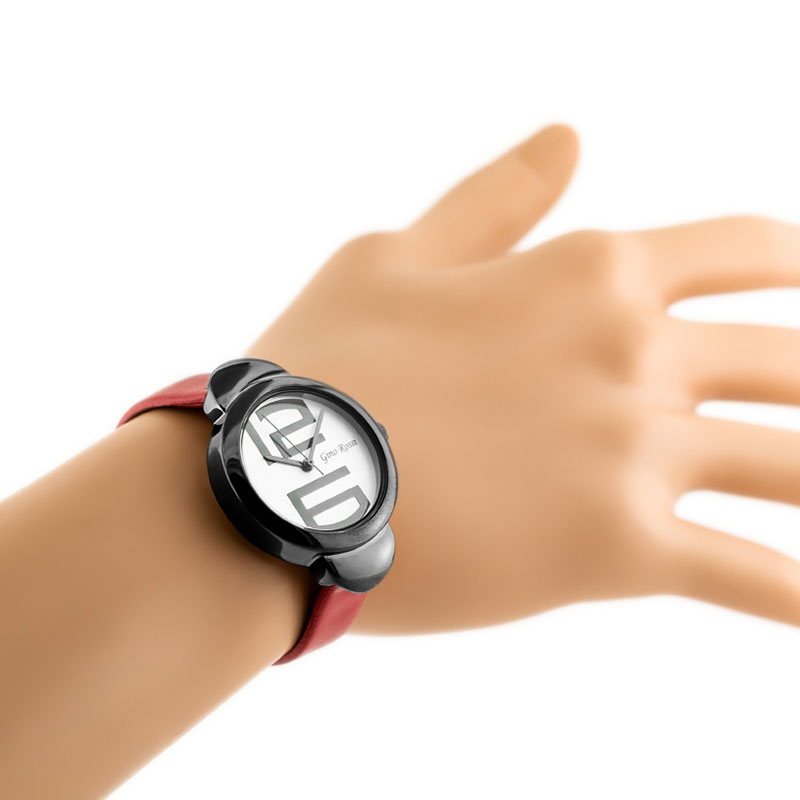 Náramkové hodinky GINO ROSSI - 8311A red/black