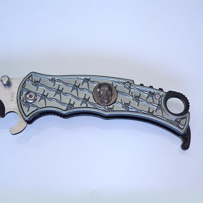 Nôž vreckový ElfMonkey Skull B105 20/9cm