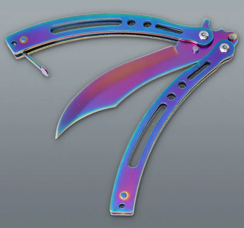 Nôž motýlik Rainbow 23/11cm