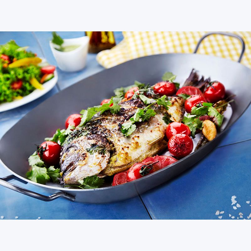 Oceľová oválna panvica CHG 37,5cm II.trieda