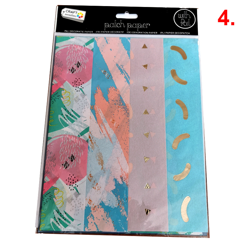 Dekoračný papier Craft 50x50 4ks X1-14D