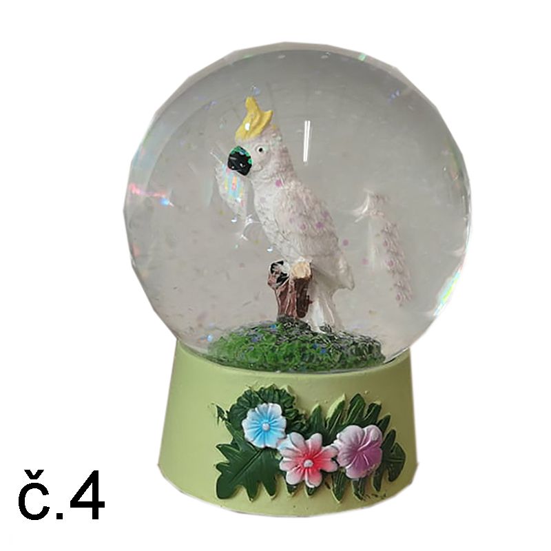 Vodná guľa papagáj