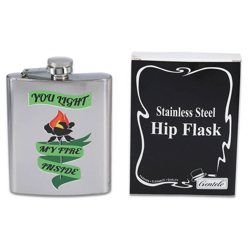 Ploskačka nerezová 180ml You Light My Fire Inside