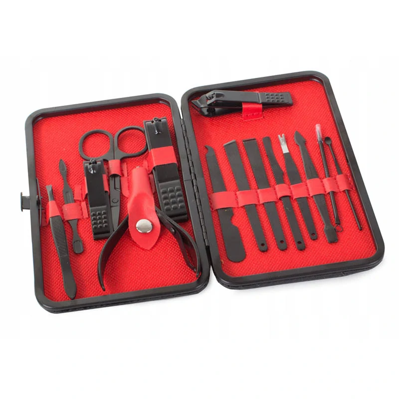 Luxusná manikúrová sada 16 ks v čiernom puzdre