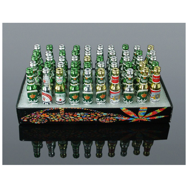 Dutinka kovová Pivová fľaša 8,3cm