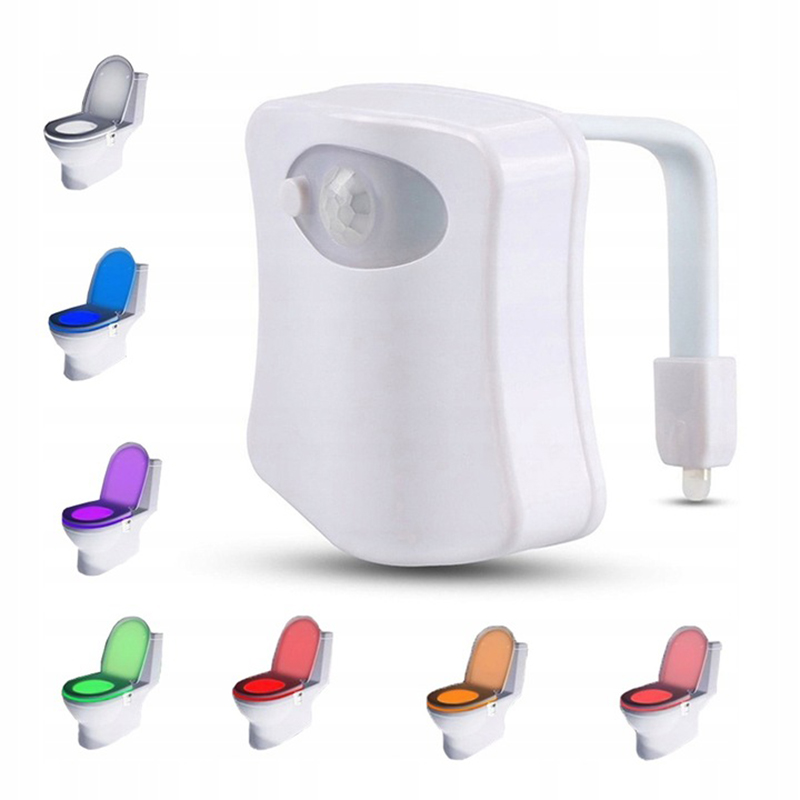 Svetlo do toalety so senzorom poybu