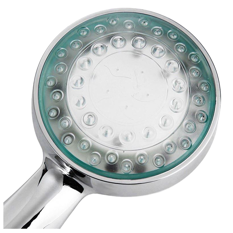 LED Sprchová hlavica farebná